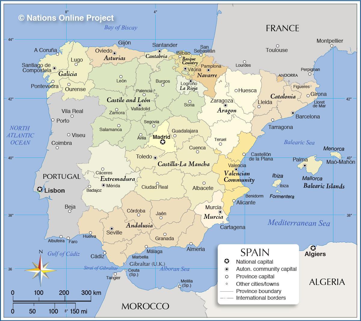 Espanha Map 